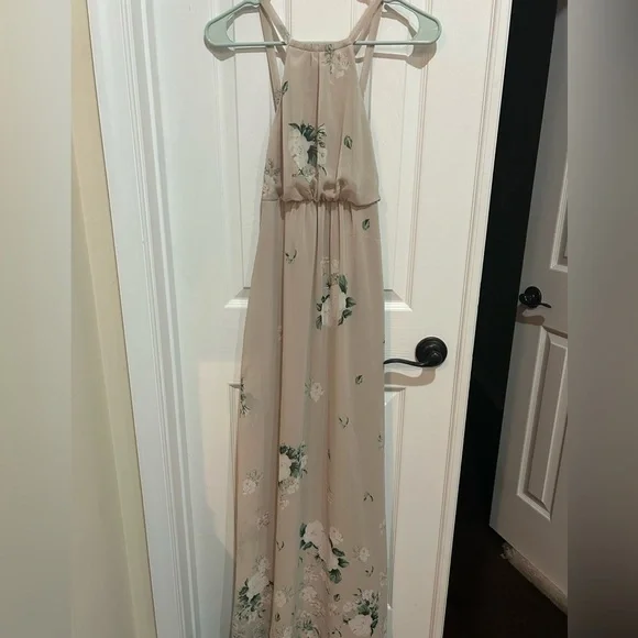 Show Me Your MuMu Beige Floral Maxi Dress - Picture 4 of 5